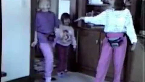 Carrie, Tracy and Katie Early 90s Hammer Dance