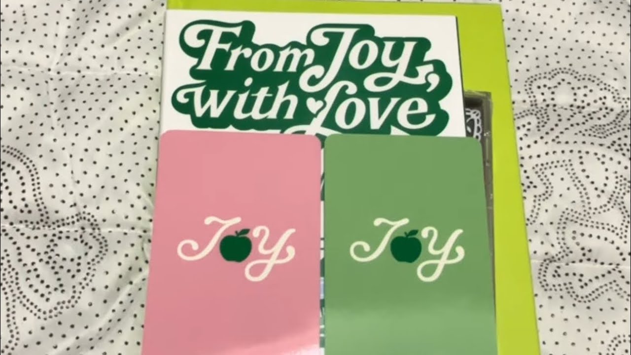 Unboxing Red Velvet JOY solo debut 