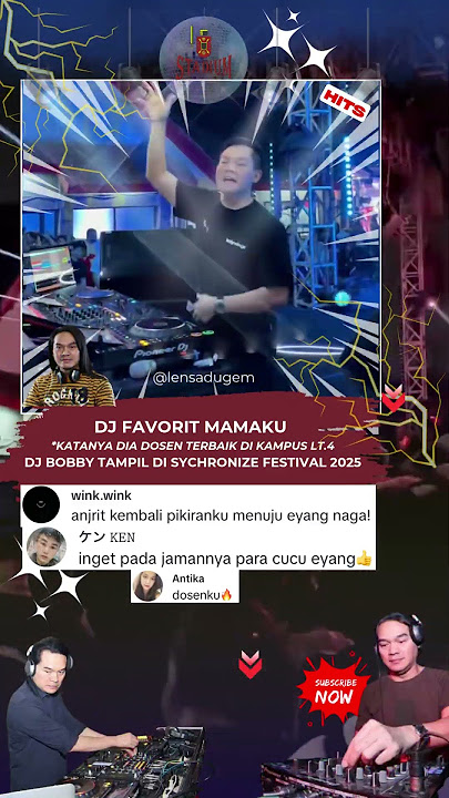 Dosen Bobby Suryadi #stadiumjakarta #synchronizefest #dugem2025  #dj