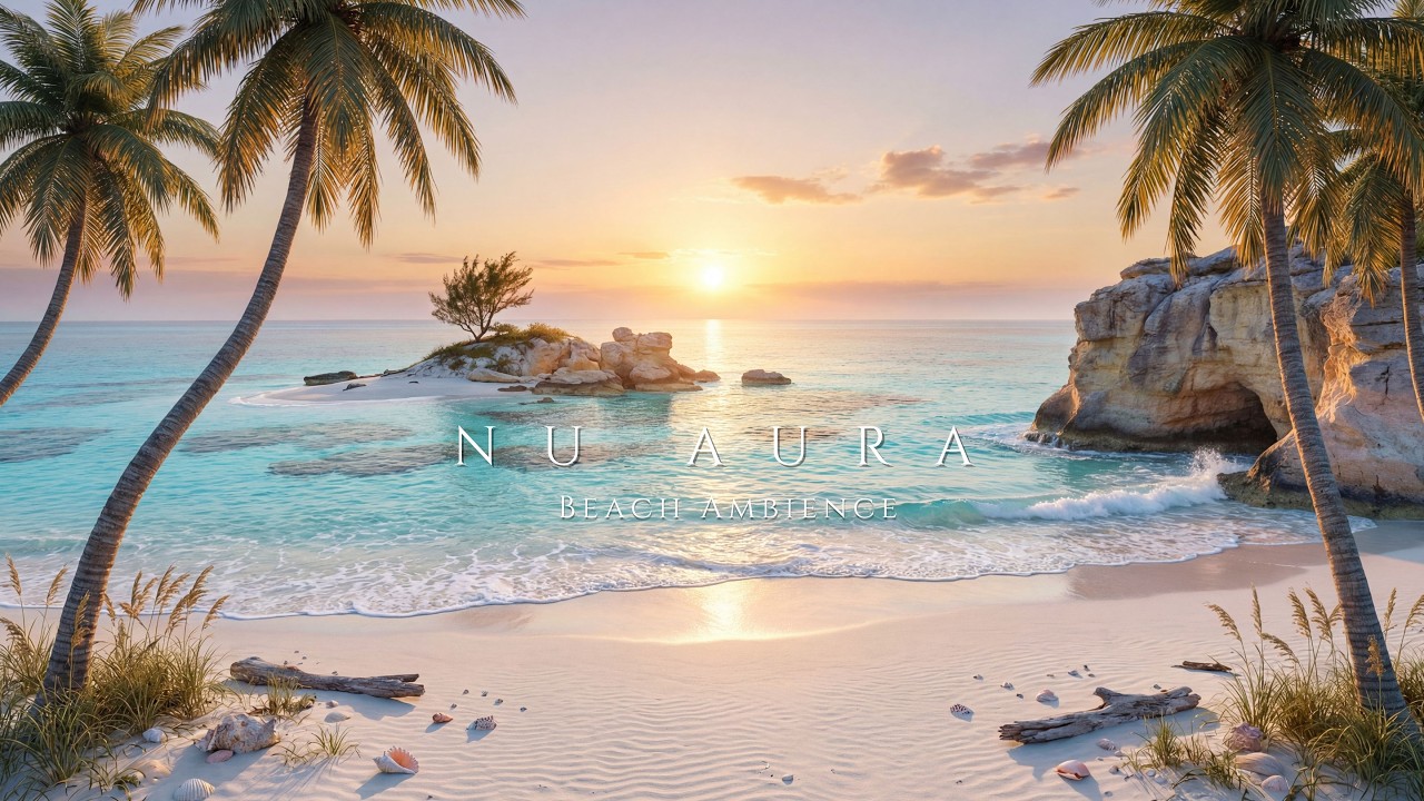 Nu Aura - Shoreline - 3 Hours of Ocean Waves - Visualizer