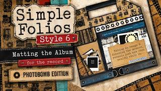 Matting the Cover | Simple Folios - Style 5 | Featuring Photobomb | pt 6