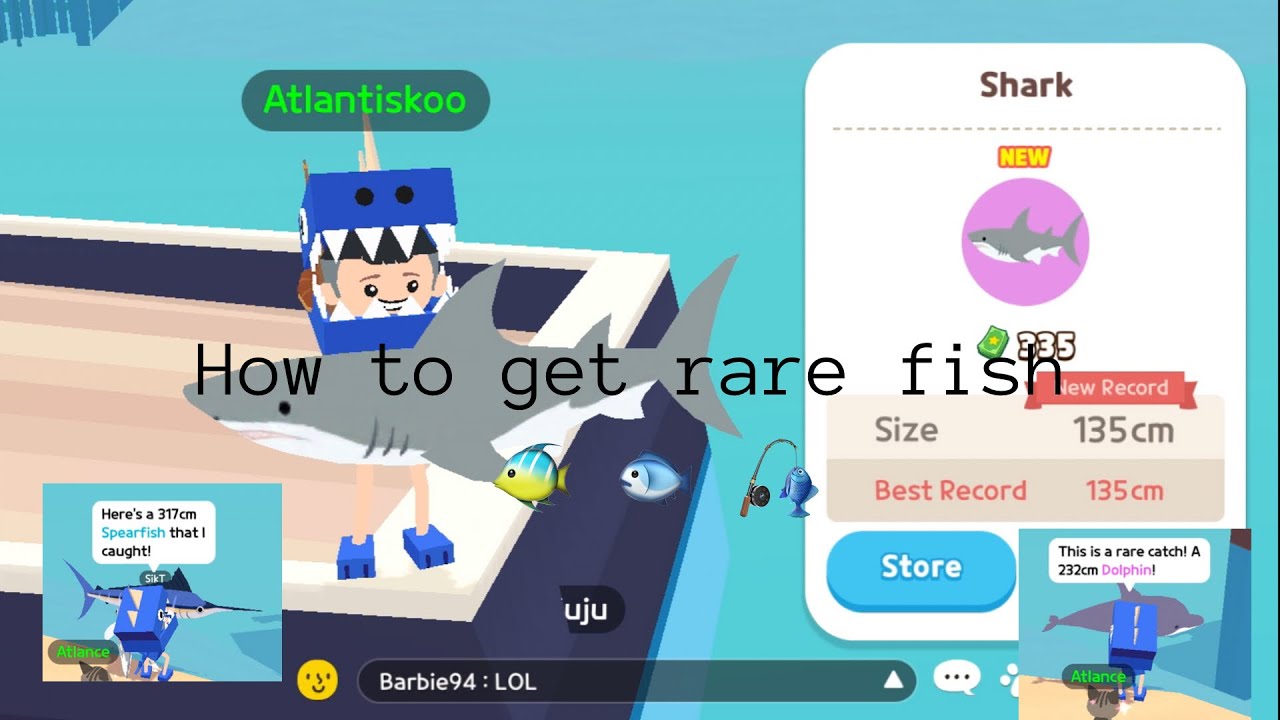 Play together How to get rare fish??? (Shark, dolphin...) YouTube