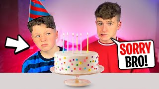 FORGETTING MY LITTLE BROTHER'S BIRTHDAY PRANK!