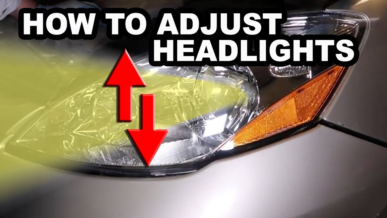 How To Adjust Headlights Easy Straight To The Point Video