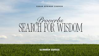 Proverbs - "Make Peace" - 8/9/2026