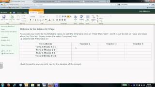 Sharepoint Wiki Edit Write Save