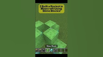 I Built a Rocket in Minecraft Using Slime Blocks! #shorts