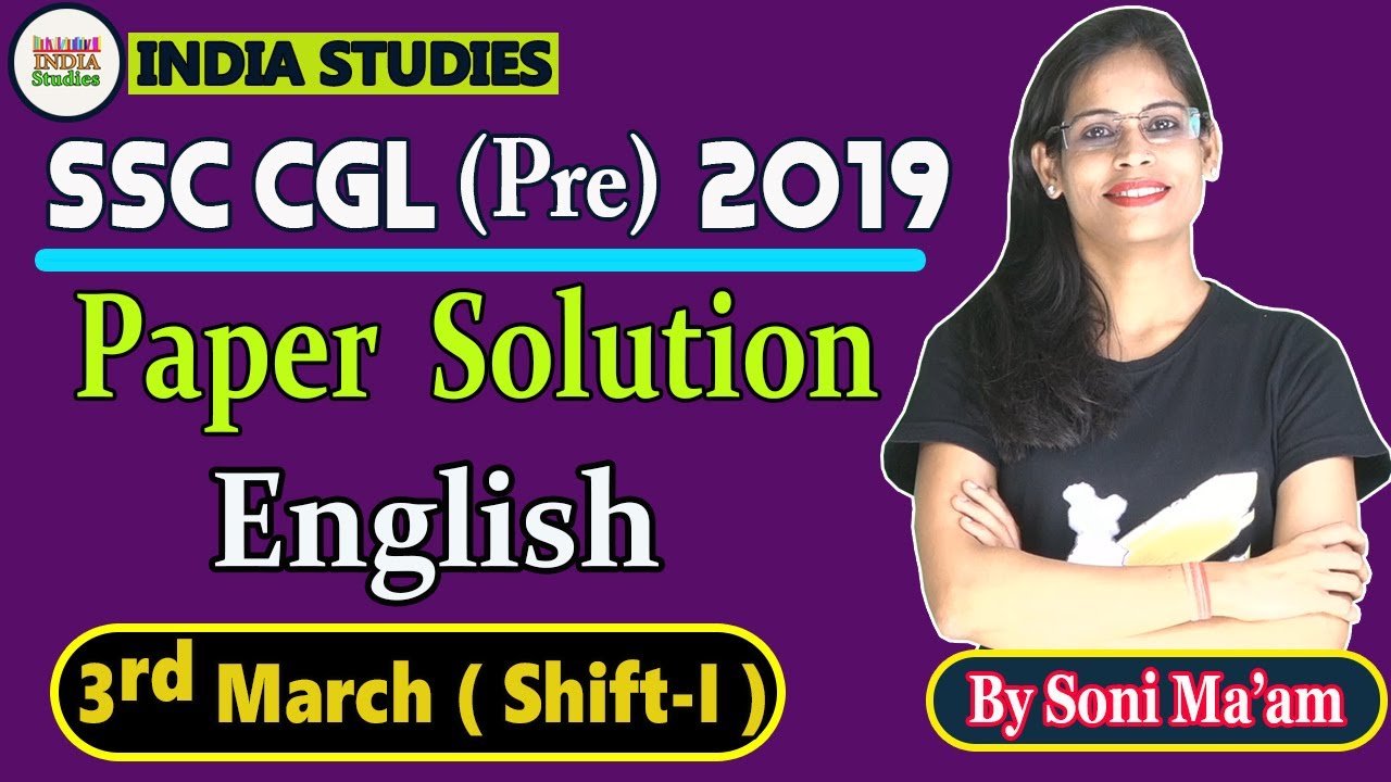 SSC-CGL 3rd March Shift 1st || English paper solution|| Important session for CGL and CHSL||