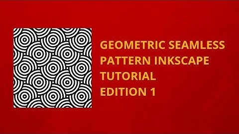 Geometric Seamless Pattern #inkscape Tutorial Edition 1