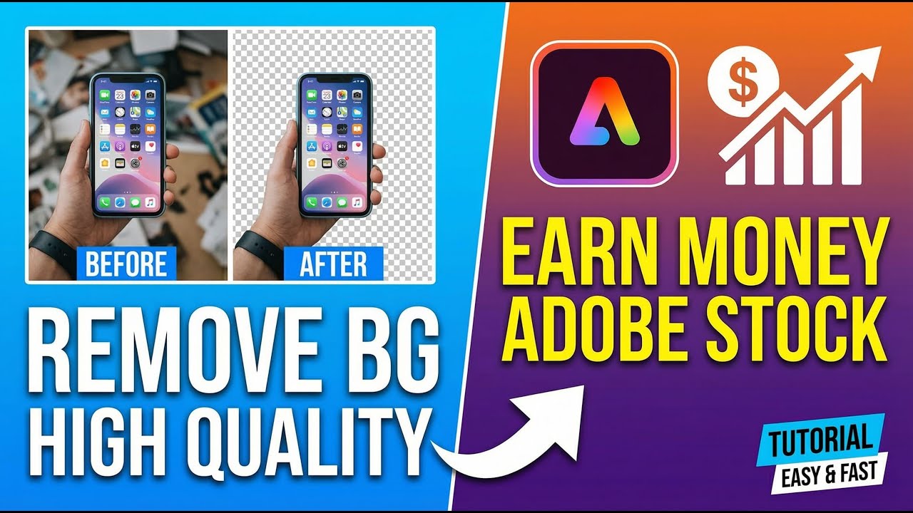 How to Remove Image Background & Earn with Adobe Stock