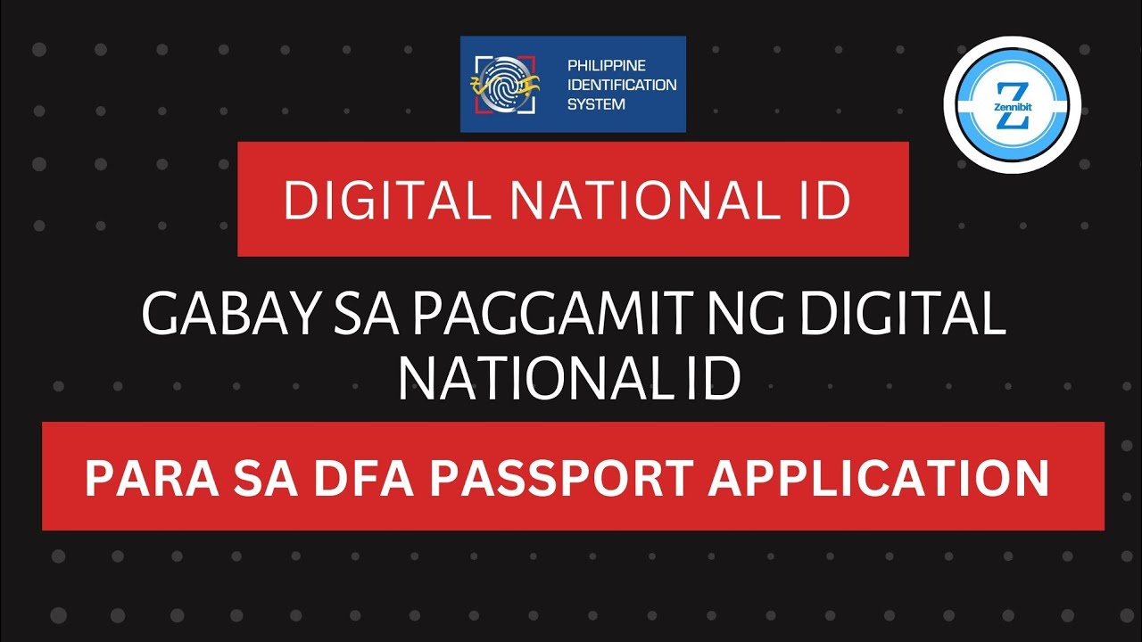 Dfa Digital DIGITAL NATIONAL ID PUWEDE NA SA DFA PASSPORT APPLICATION - YouTube