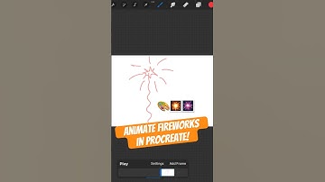 Animate Fireworks in Procreate, Simply! #shorts