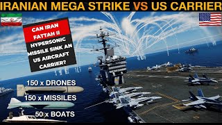 Can Iran Fattah II Hypersonic missile sink an US aircraft carrier?