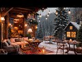 Warm Morning Jazz Music at Winter Coffee Shop Ambience ☃️ Relaxing Jazz Background Music for Study