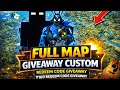 FREE FIRE FULL MAP CUSTOM ROOM 😍 REDEEM CODE GIVEAWAY | LIVE