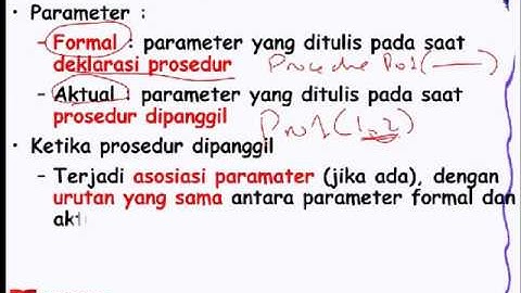 Prosedur - Algoritma dan Pemrograman