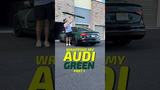 DIY Vinyl Wrapping my back Bumper - with Vinyl Frog VINTAGE RACING GREEN 🏎️💨