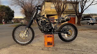 Problemas con el monoshock del puro.. adaptando porta numero.. fundido el yz… cubiertas a tacossss 🚀