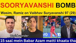 Shoaib Akhtar Shocked on Vaibhav Sooryavanshi batting today IPL | Ramiz Speaks Vaibhav Suryavanshi