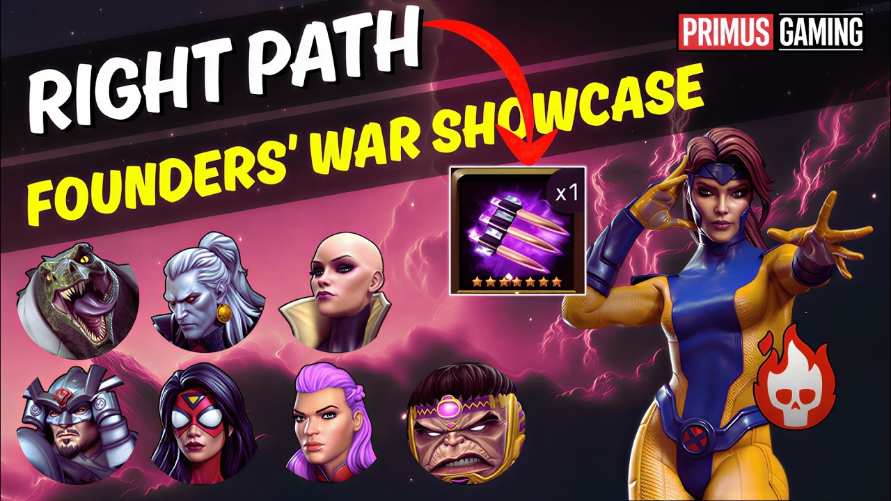 NEW Founders War Showcase Right Side!! ITEMLESS ( Get First STELLAR FORGED BLADE PIECE: STAKE ) MCOC