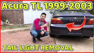 How to remove Tail Light from Acura TL 1999 to 2003