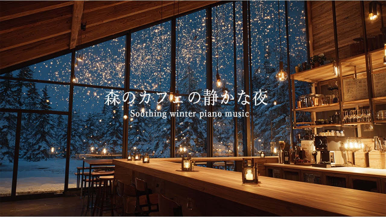 【作業用BGM】満天の星空と森のカフェで聴く癒しのピアノ｜睡眠・作業・読書用BGM｜Deep Sleep, Study, Relaxing Piano