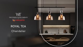 Royal Tea Amber Glass Pendant Light | The White Teak Company by Asian Paints screenshot 4