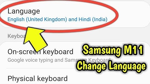 Samsung Galaxy M11 Me Language Kaise Change Kare | Samsung Galaxy M11 Language Change