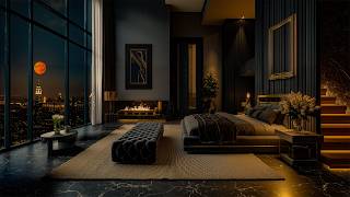 Soothing Jazz In A Luxury Apartment Bedroom At Night - Soft Jazz For Studying, Working, Sleeping screenshot 5