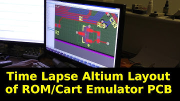 Time Lapse Layout of ROM/Cart Emulator PCB in Altium