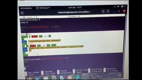 Ejemplo de Shell script uso de while do y if elif #parte2