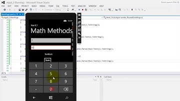 Tutorial for WP8 - 08-Math Statements for Windows Phone 8 App Development Using C#