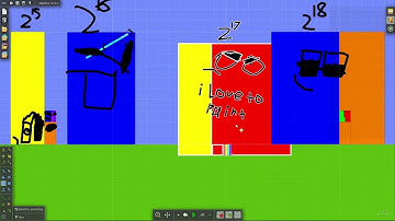 [Algodoo] Numberblocks - Doubled numbers (part 2)