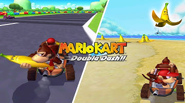 MARIO KART: DOUBLE DASH, but every item is a GIANT BANANA | Mario Kart Hack
