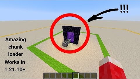 How to build a nether portal chunk loader in mc java 1.21.10+