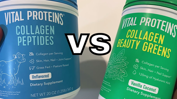 Difference between vital proteins collagen peptides and beauty collagen
