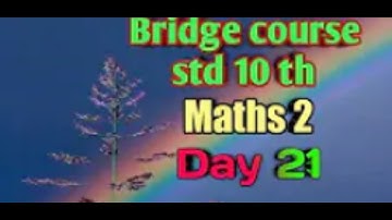 10th math day 21 Setu abhyaskram (bridge course)