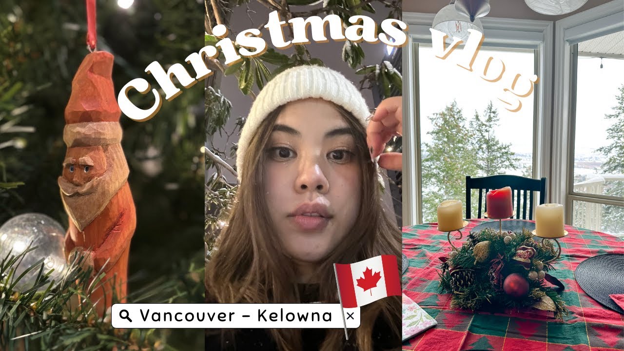 [ Vlog] my first Christmas in Kelowna New year new job ! Naked Cafe