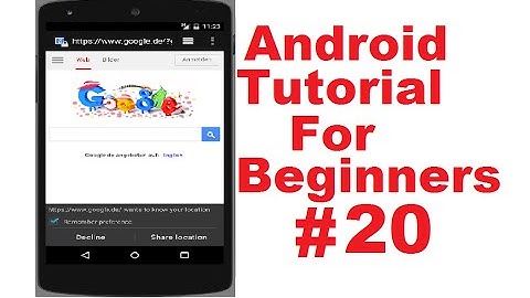 Android Tutorial for Beginners 20 # Android WebView Example