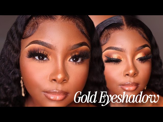 makeup for gold dress dark skin Eyeshadow Soft Glam Tutorial AUG26WK4