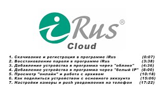 iRus Cloud инструкция по работе с программой