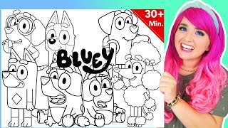Coloring Bluey & Friends Coloring Pages | Bluey, Bingo, Coco, Socks, Rusty, Lucky & Honey | Markers