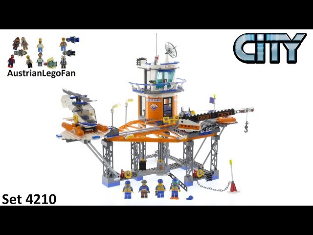 På kanten typisk Aktiver Lego City 4210 Coast Guard Platform Speed Build - YouTube