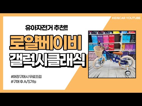 로얄베이비 고급형 모델 '갤럭시클래식' 유아자전거