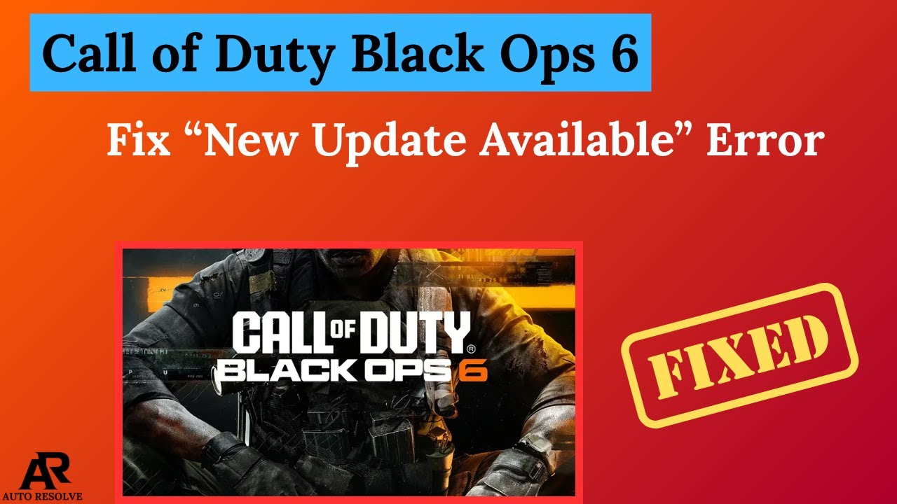 Fix “New Update Available” Error in Call of Duty Black Ops 6 – Launcher ...