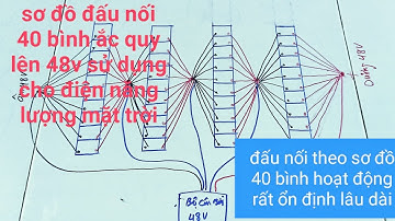 Vẽ Sơ Đồ Hướng Dẫn Anh Em Ghép 40 Bình Xe Điện YAMATO Lên 48V - Đam mê năng lượng