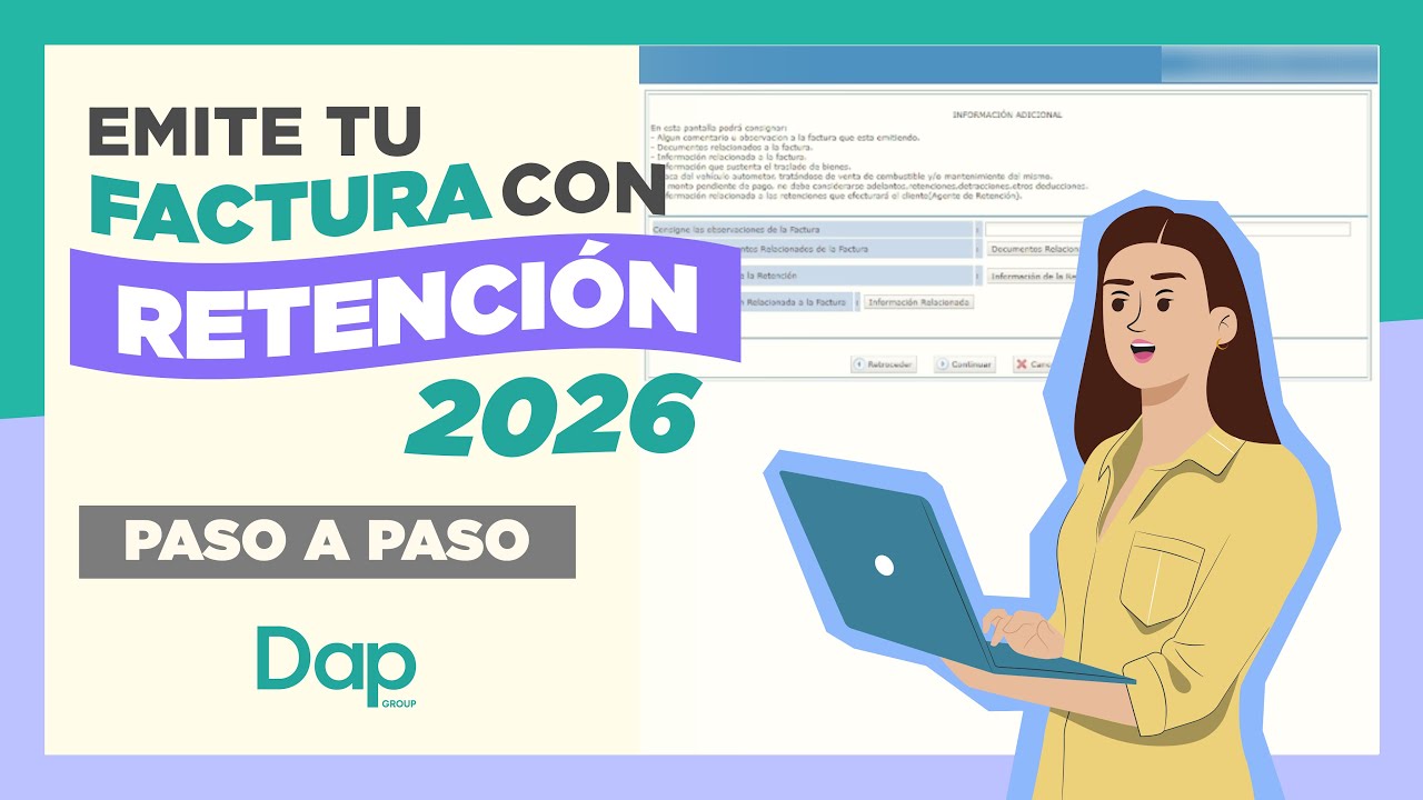 Cómo emitir una factura con retención SUNAT | Tutorial 2026