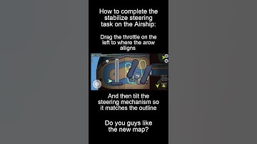 HOW TO COMPLETE THE STABILIZE STEERING TASK ON THE AIRSHIP AMONG US #Shorts
