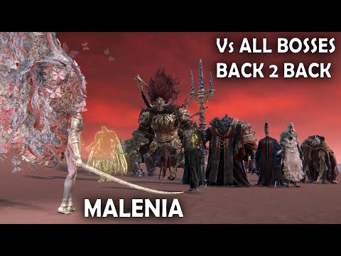 Malenia VS All Main Story Bosses Back to Back - Elden Ring