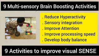9 Multi sensory Brain Boosting Activities/improve attention/reduce Hyperactivity/sensory integration